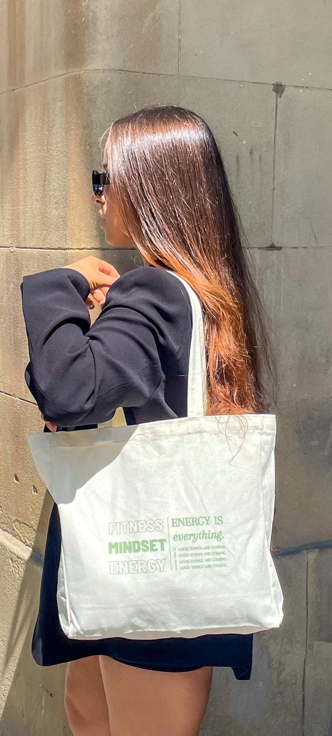 Tote bag: Fitness. Mindset. Energy