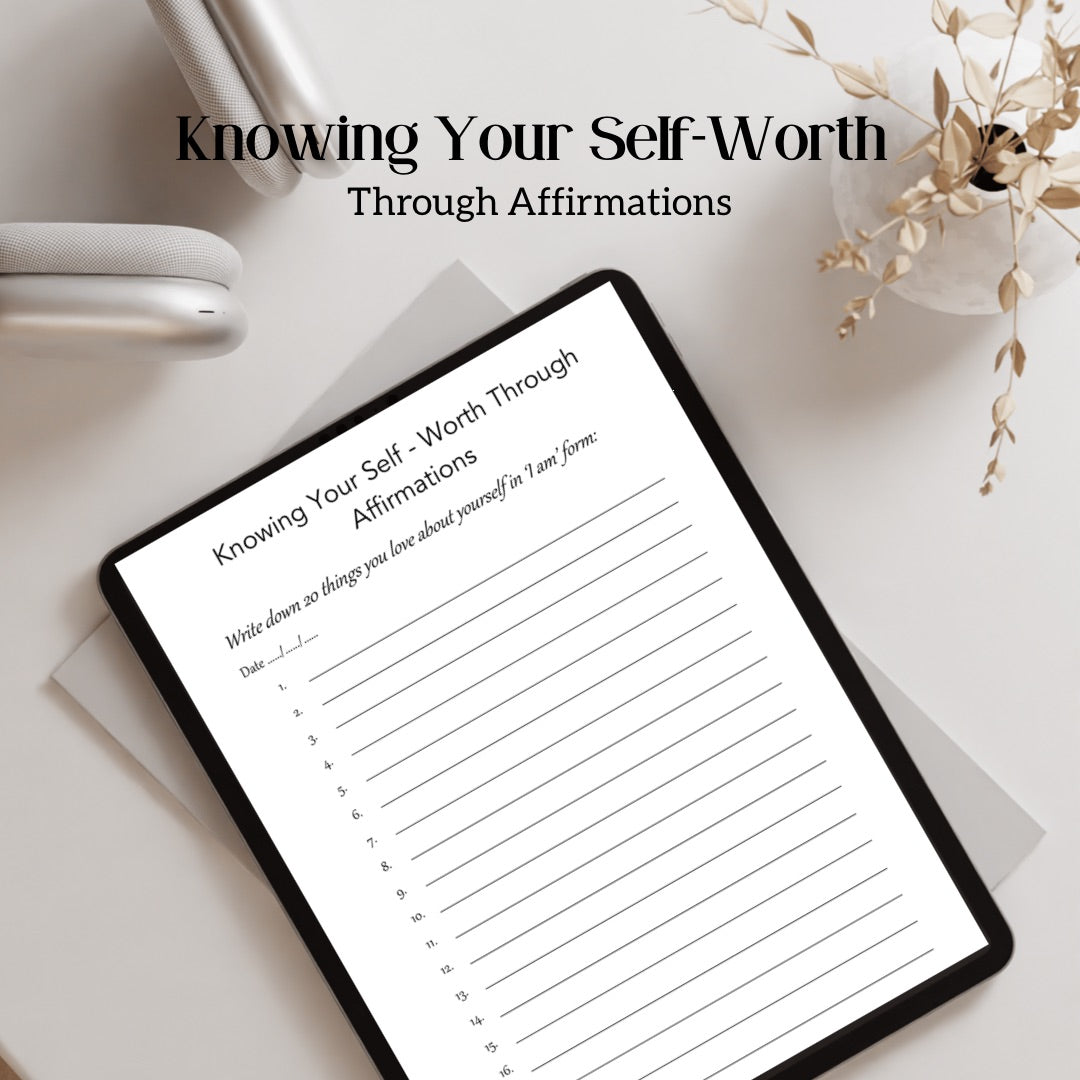 Digital Daily Mindset & Manifestation Journal. GoodNotes.Gratitude. Goal-Setting. Affirmations. Self-Worth. Manifestation. Managing Anxiety.