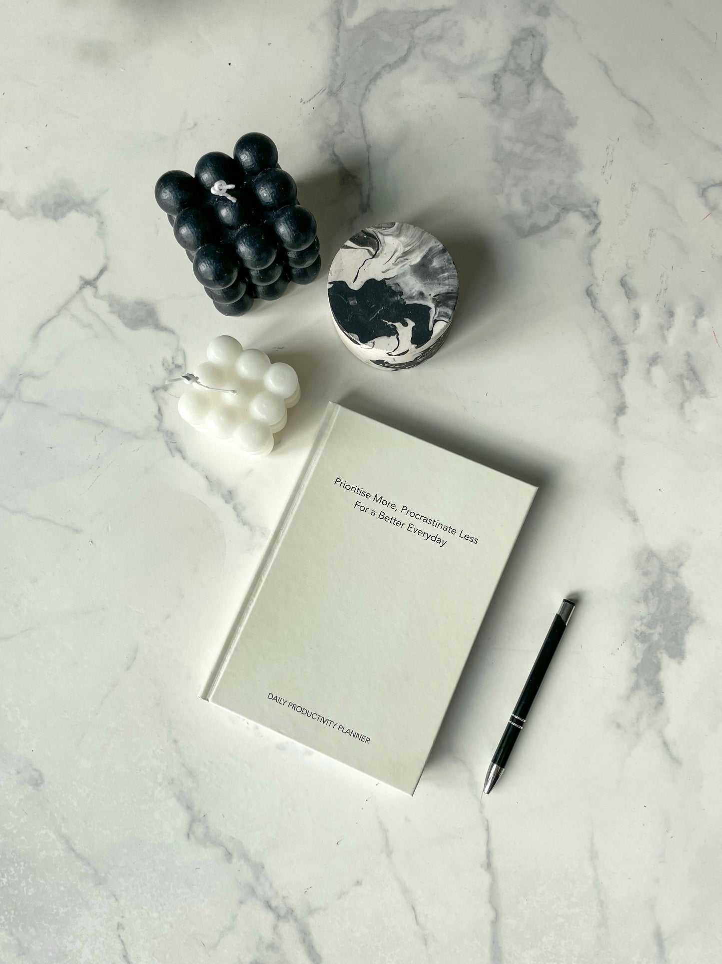 Daily Productivity Planner: Cream