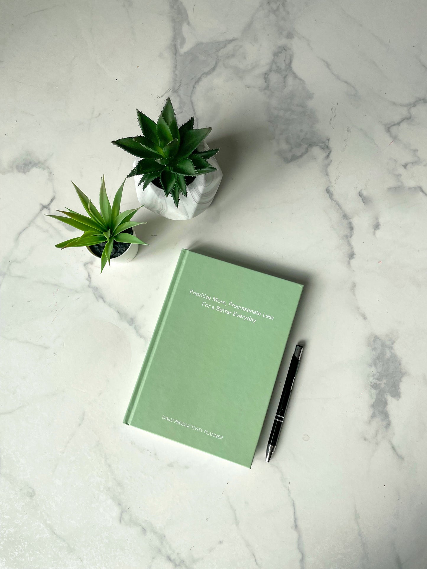 Daily Productivity Planner: Sage Green