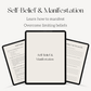 Goals Planner. Undated. Monthly goal setting & monthly review. Visualisation. Manifestation. Vision Board. Self-belief. Overcoming failure. Milestones. Business, fitness, lifestyle & mindset goals. Yearly Reflection. Backed by science.
